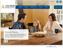 Tablet Screenshot of anchor-financial.com
